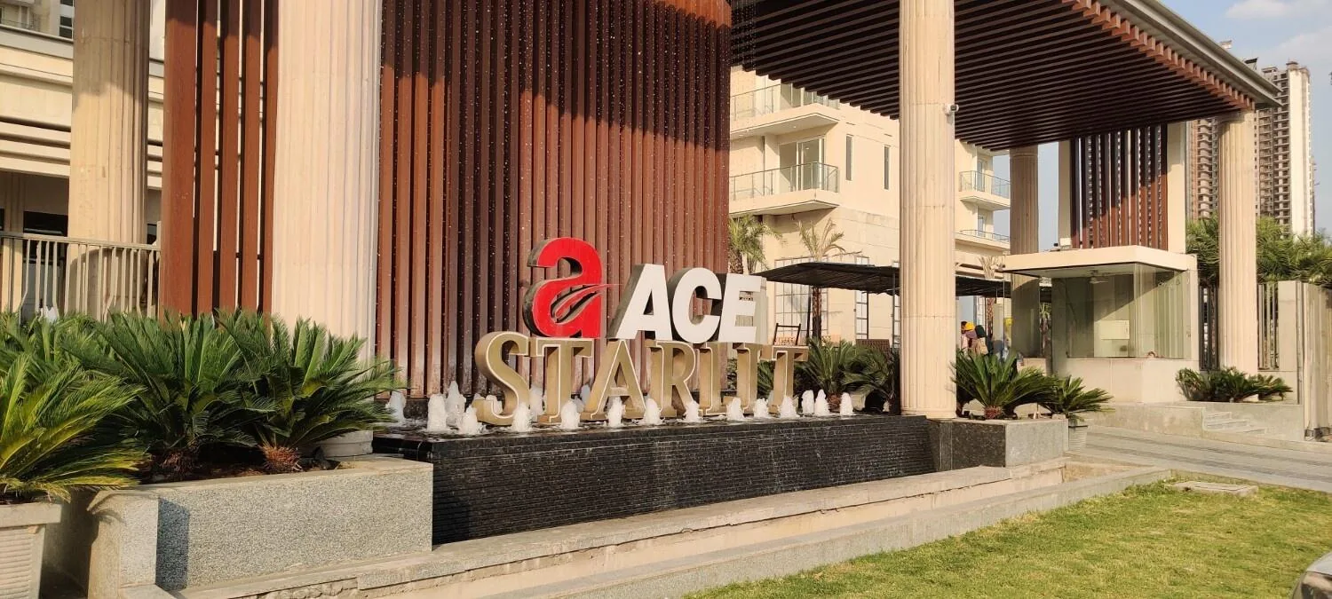 Ace Starlit Sector 152 Noida site progress with completed tower structures