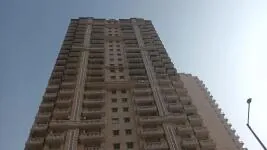 ATS Rhapsody 3 BHK sample apartment living and dining layout with balcony