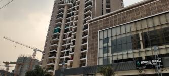 Ace Divino Sector 1 Greater Noida West completed residential towers seen from the entrance road